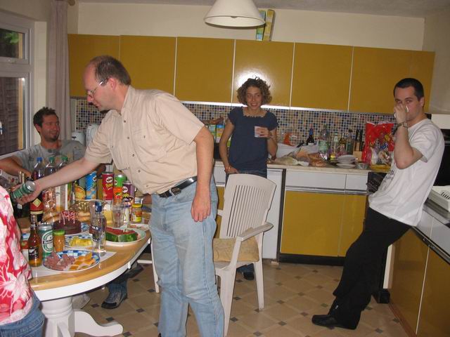 Our kitchen with guests