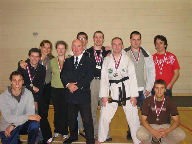 Group picture with Master O'Toole and people from our club
