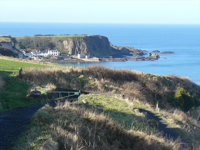 Pohled na Benbane Head