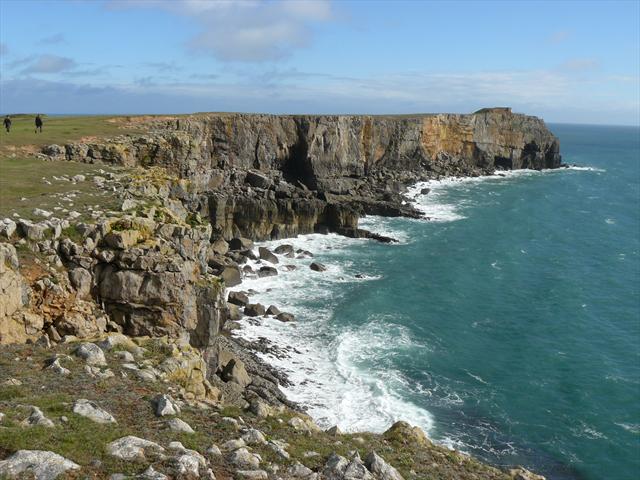 Útesy na St. Govan's