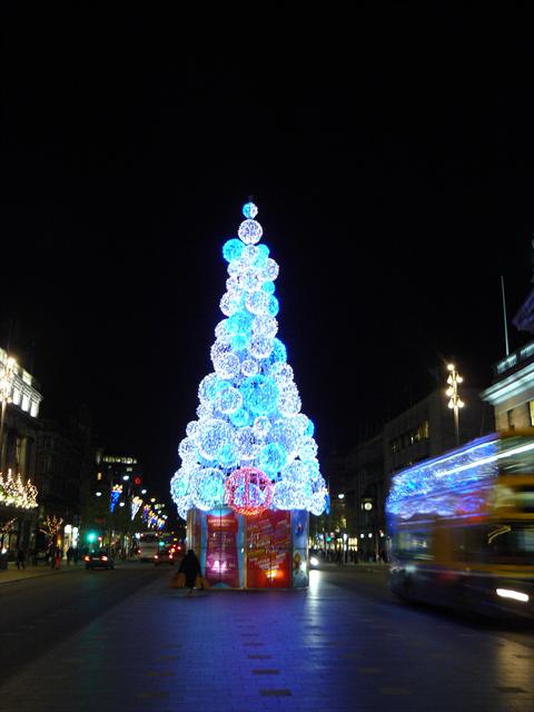 Stromeček na O'Connell Street